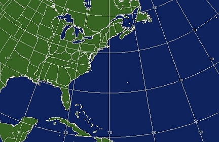 Northwest Atlantic Satellite Image Area