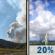 Tuesday: Areas Of Smoke then Slight Chance Showers And Thunderstorms