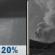 Tonight: Slight Chance Rain Showers then Areas Of Smoke