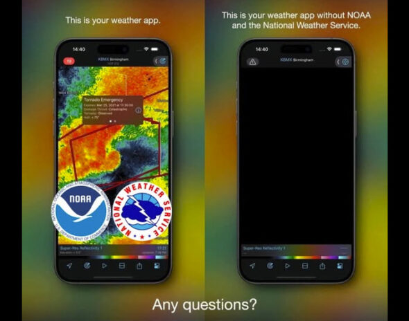 Your favorite weather app or weather website without NOAA and the NWS. (Justin Berk, Meteorologist)