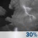 Saturday Night: A chance of showers and thunderstorms. Mostly cloudy, with a low around 53. Chance of precipitation is 30%. Saturday Night: Chance Showers And Thunderstorms