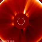 Latest LASCO C2 image of the Sun