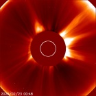 Latest LASCO C2 image of the Sun