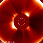 Latest LASCO C2 image of the Sun