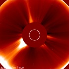 Latest LASCO C2 image of the Sun