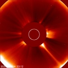 Latest LASCO C2 image of the Sun