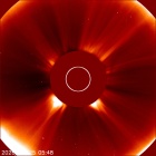 Latest LASCO C2 image of the Sun