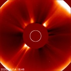 Latest LASCO C2 image of the Sun