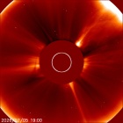 Latest LASCO C2 image of the Sun