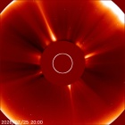 Latest LASCO C2 image of the Sun
