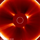 Latest LASCO C2 image of the Sun