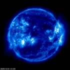 Click for time-lapse image of the sun