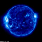 Click for time-lapse image of the sun