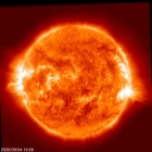 Click for time-lapse image of the sun